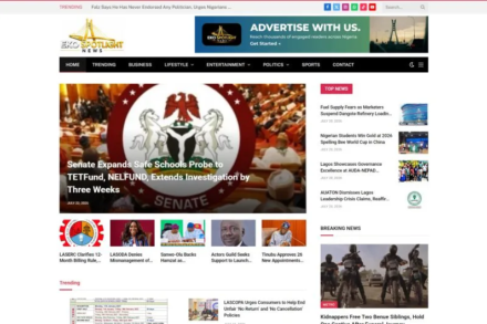 Eko Spotlight News WordPress website