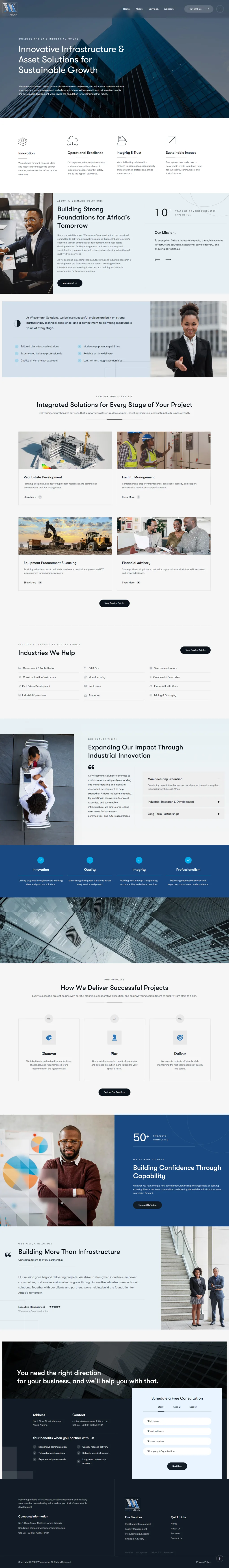 Wiesemann Solutions Limited website full page